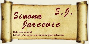 Simona Jarčević vizit kartica